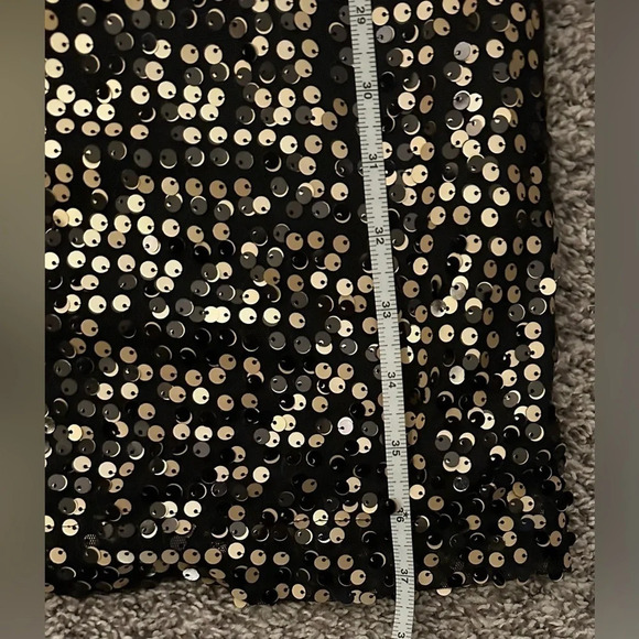 AB Studio Women’s Black and gold sequence dress size 16 - Picture 3 of 6